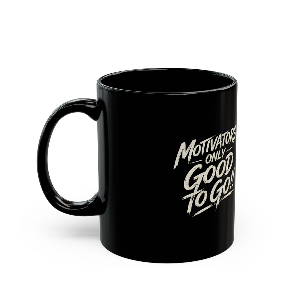MOTIVATED Black Mug