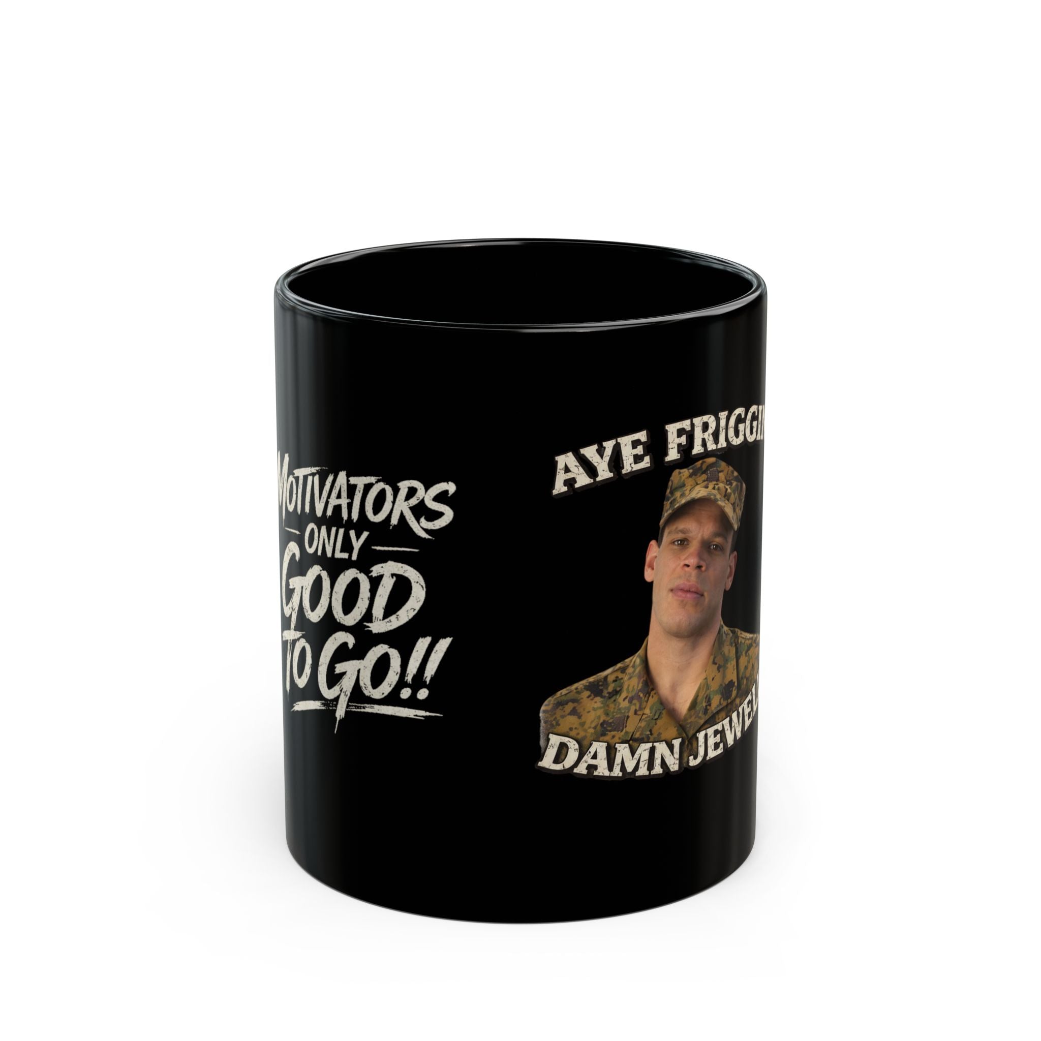 MOTIVATED Black Mug